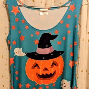 Cow Cow Halloween themed Jack-o'-lantern dress